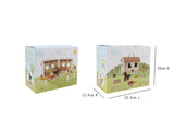 Portable Wooden Horse Stable Playset