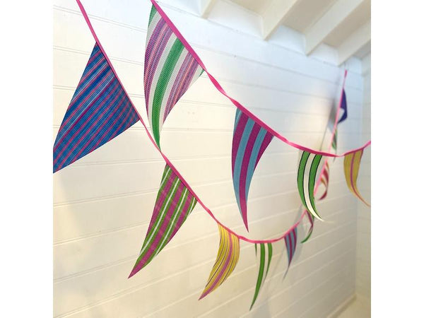 Recycled Plastic Bunting - Multi Colour - 10m