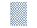 Checkerboard Blanket - Denim White