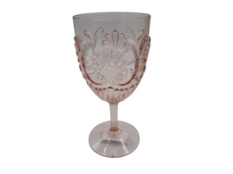 Flemington Acrylic Wine Glass Clear Curly Tree