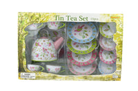 Tea Set - Tin - Bird - 15 pcs