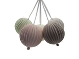 Hanging Porcelain Sphere - Mint Cream