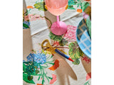 Bouquet Beauty Linen Tablecloth - Round - Kip & Co