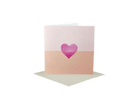 Greeting Card - Two Tone Heart