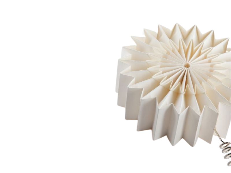 Storybook Round Paper Tree Topper Curly Tree