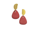 Earrings  - Ceramic - Pink