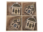 Elegant House Box - Hanging Decorations - Set of 8