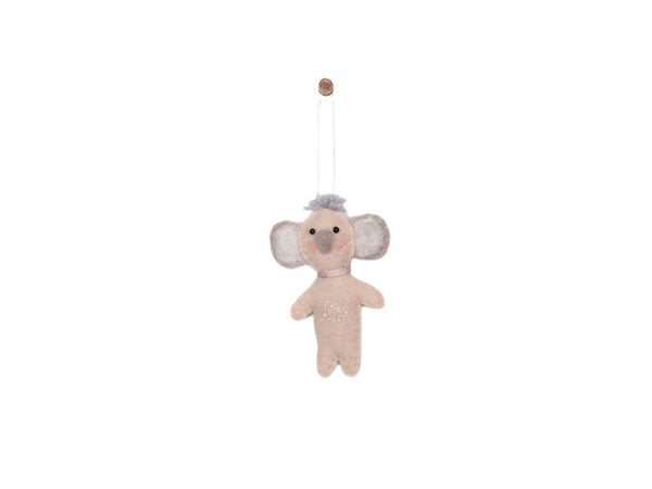 Hanging Felt Baby Koala - Blush