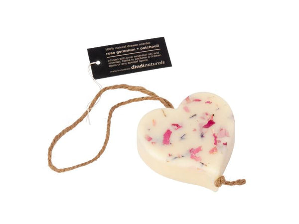 Wax Heart - Rose Geranium
