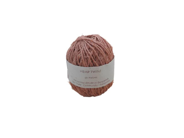 Hemp Twine - Apricot 50m