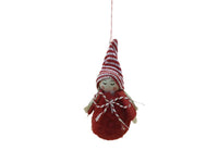 1 x Christmas Girl Hanging Decoration - Red Dress OR White Dress