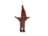 1 x Checked Festive Friends Hanging Decoration - Girl OR Boy