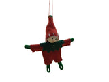 1 x Tomte Elf Hanging Decoration - Red OR Green