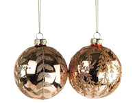 Glitter Leaves Bauble x 1 - Small Leaves or Large Leaves