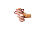 Griffe Bud Vase - Pink Pinstripe - Jones & Co