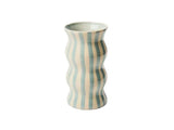 Palma Pale Blue Stripe Vase - Jones & Co