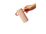 Griffe Bud Vase - Pink Check - Jones & Co