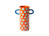 Griffe Blue Orange Spot Bud Vase - Jones & Co