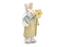 Bunny  - Felt - Yellow Dress & Flower