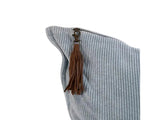 Hudson Corduroy Cushion - 60 x 60cm - Soft Blue