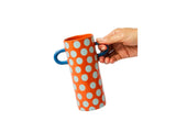Griffe Blue Orange Spot Bud Vase - Jones & Co