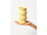 Palma Yellow Stripe Vase - Jones & Co