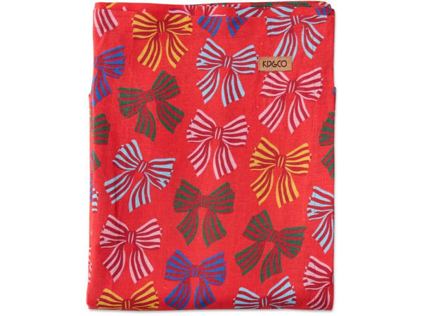 Festive Bow Tablecloth - Large Rectangular - Kip&Co