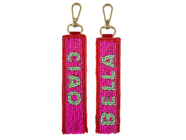 Beaded Keychain - Ciao/Bella