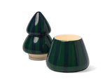 Cabana Christmas Striped Tree Candle - Balsam Fir - Blue/Green