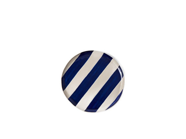 Cabana Stripe Platter - Blue - Jones & Co