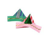 Fun Striped Party Hats - Pack of 6 in 3 designs - Meri Meri