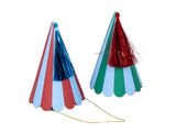Fun Striped Party Hats - Pack of 6 in 3 designs - Meri Meri