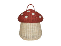 Mushroom Storage Basket - Red - Olli Ella