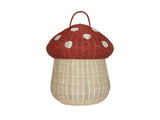 Mushroom Storage Basket - Red - Olli Ella