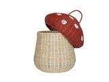 Mushroom Storage Basket - Red - Olli Ella