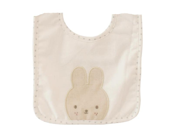 Linen Bunny Bib Ivory - Alimrose