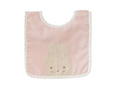 Bib - Linen Bunny - Pink - Alimrose
