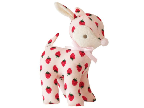 Baby Deer Rattle Strawberry - Alimrose