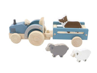 Wooden Tractor with Sheep & Dog