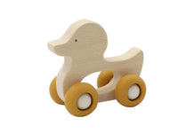 1 x Wooden Grip Animal with Silicone Wheels