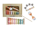 Wooden Music Set - 3 piece - Sunny Orange Stripe