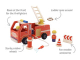 Wooden Fire Engine Playset