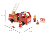 Wooden Fire Engine Playset