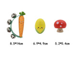 Wooden Veggie 3 piece Musical Set - Carrot, Mushroom & Corn