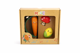 Wooden Veggie 3 piece Musical Set - Carrot, Mushroom & Corn