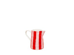 Milk Jug - Pink and Red Stripes - Noss & Co