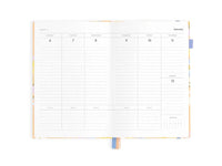 2025 A5 Horizontal Planner - Salmon Check - Fox & Fallow