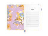 2025 A5 Vertical Planner - Botanika Peach - Fox & Fallow