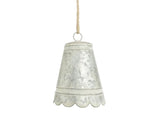 Anvers Scalloped Zinc Bell - Large