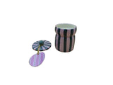 Striped Cabana Candle - Cinnamon & Clove - Pink/Green